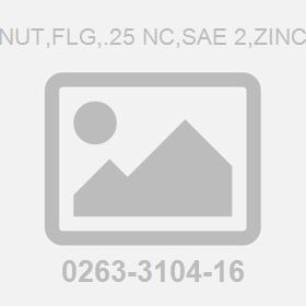 Nut,Flg,.25 Nc,Sae 2,Zinc